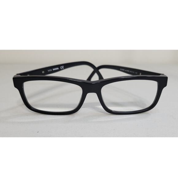Diesel Mens Eyeglasses DL5090 Black Square Biker Casual Rock Goth Mens Glasses - Picture 1 of 6
